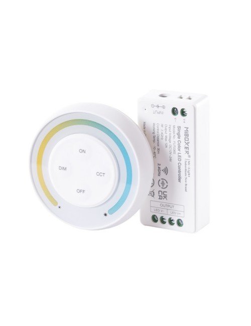 Controlateur LED Couleur Unique 2.4Ghz 12-24V 12A