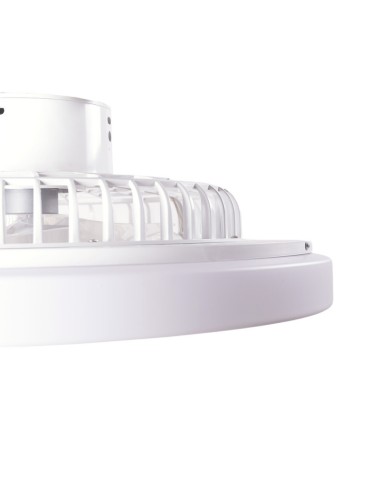 Ventilateur de Plafonnierd 40W 2000Lm Éclairage LED Cct Variable Télécommande 50.000H - Blanc[HO-LEDFAN-08-W]