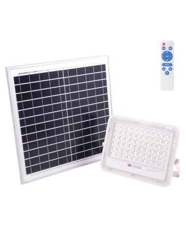 Solaire LED Floodlight 100W 6500K Panneau: 6V/15W Battery: 3.2V/10000MaH Remote Control [HO-SolaireFL-100W-02]