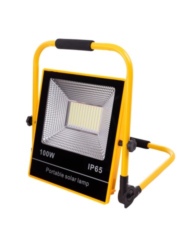 Solaire LED Floodlight 100W 6500K Panneau: 6V/12W Battery: 3.2V/18000MaH Remote Control [HO-SolaireFL-100W-05]