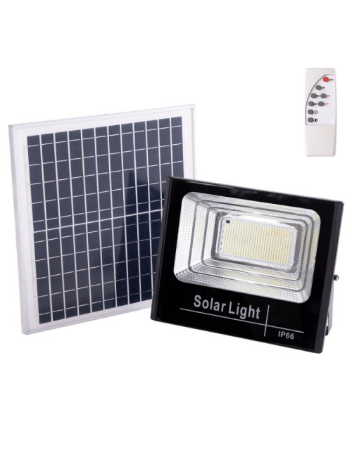 Solaire LED Floodlight 150W 6500K Panneau: 6V/15W Battery: 3.2V/10000MaH Remote Control [HO-SolaireFL-150W-01]