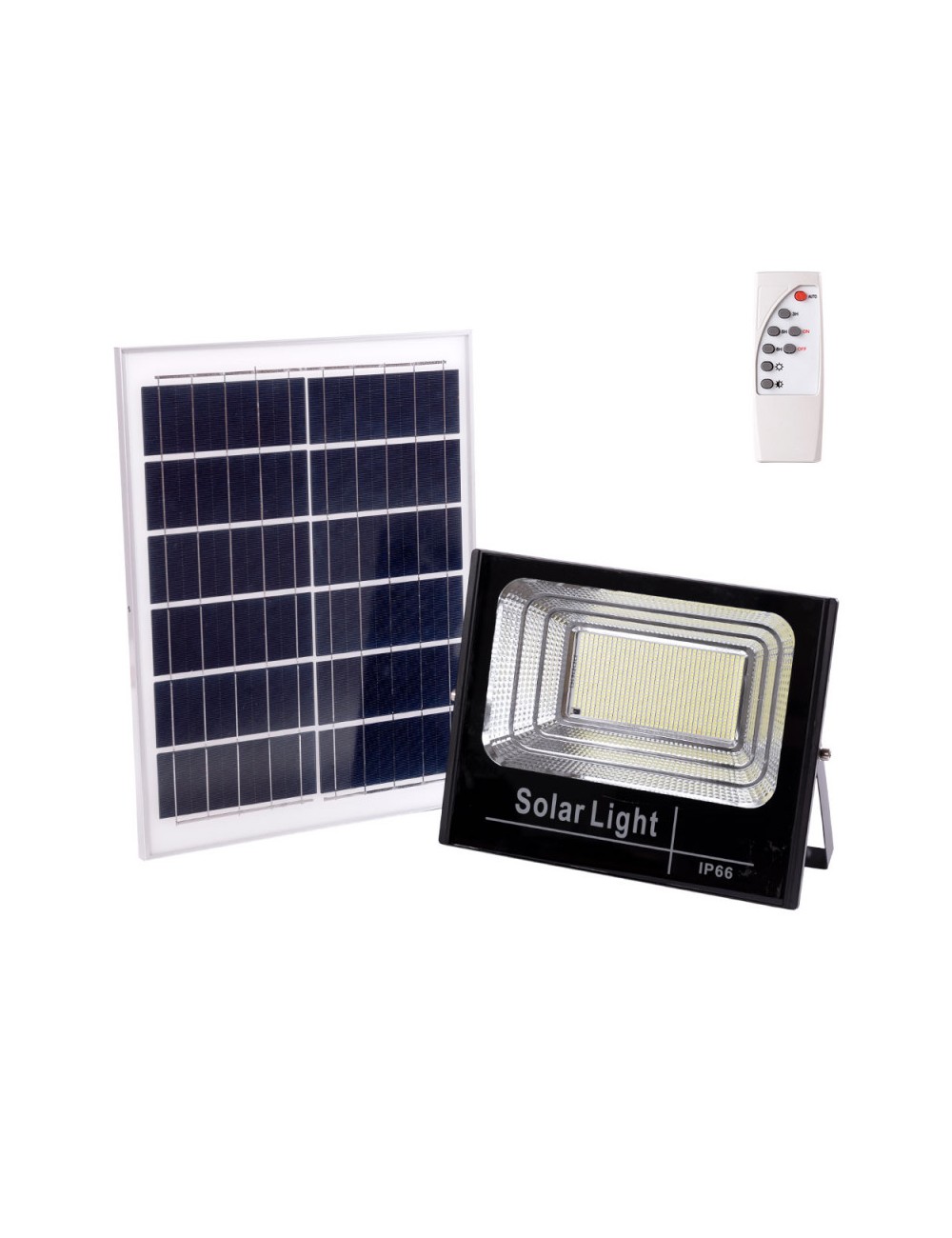 Solaire LED Floodlight 200W 6500K Panneau: 6V/20W Battery: 3.2V/15000MaH Remote Control [HO-SolaireFL-200W-01]