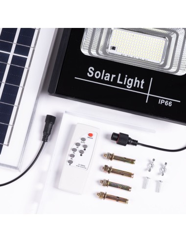 Solaire LED Floodlight 65W 6500K Panneau: 6V/8W Battery: 3.2V/5000MaH Remote Control [HO-SolaireFL-65W-01]