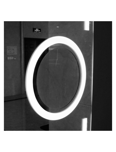 Miroir Salle de bain éclairée \"Malta\" 120Cm BlancBlanc froid/jour/chaud Sensor Désembuage/On-Off Miroir Grossissant x5 [LIM