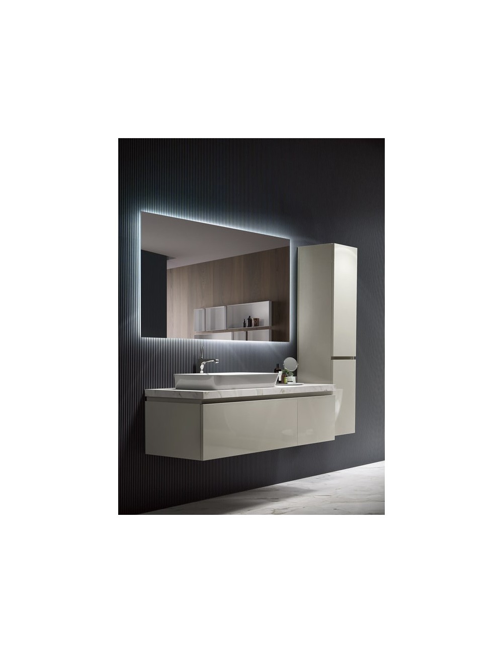 Miroir Salle de bain éclairée \"Suecia\" 120Cm Blanc Froid [LIMEX-SUEC006/120]