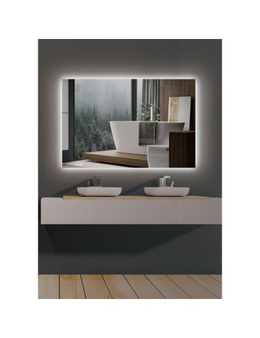 Miroir Salle de bain éclairée \"Suecia\" 120Cm Blanc Froid [LIMEX-SUEC006/120]