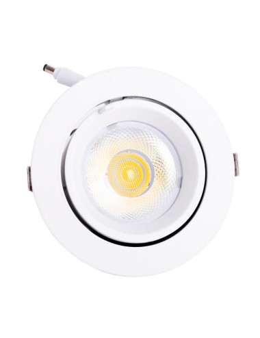 Encastré LED 30W 3000Lm 4000ºK Rond Orientable 40.000H [HO-COB-C-OR-30W-W]