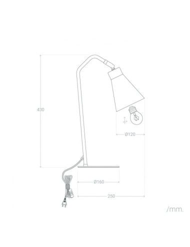 Lampe De Table \"Visalia\" [SKD-T1001]