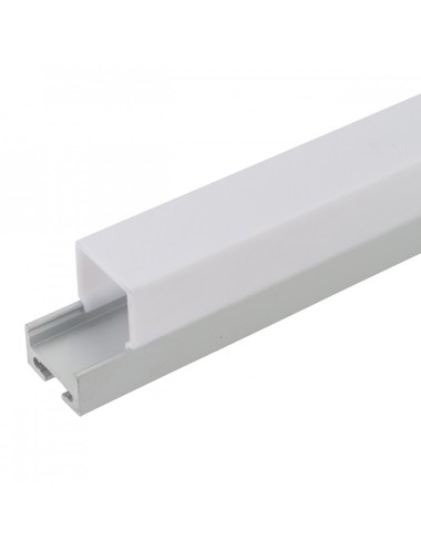 Profil Aluminium Incurvé Pour Bande LED Plafond/Pendaison Diffuseur laiteux LLE-ALP028 x 2M