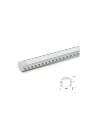 Profil Aluminium Pour Bande LED Pendaison - Diffuseur laiteux SU-A1818 x 2M