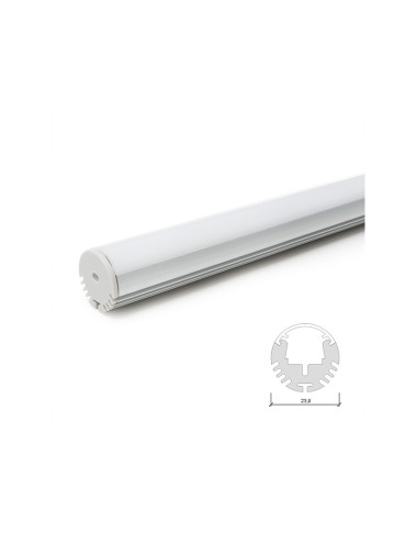 Profil Aluminium Pour Bande LED Bar/Cabinet - Diffuseur laiteux x 2M