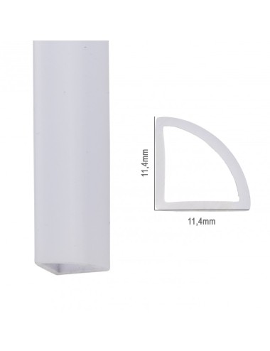Profil Polycarbonate Pour Bande LED IP68 - Diffuseur laiteux SU-IP002 x 2M