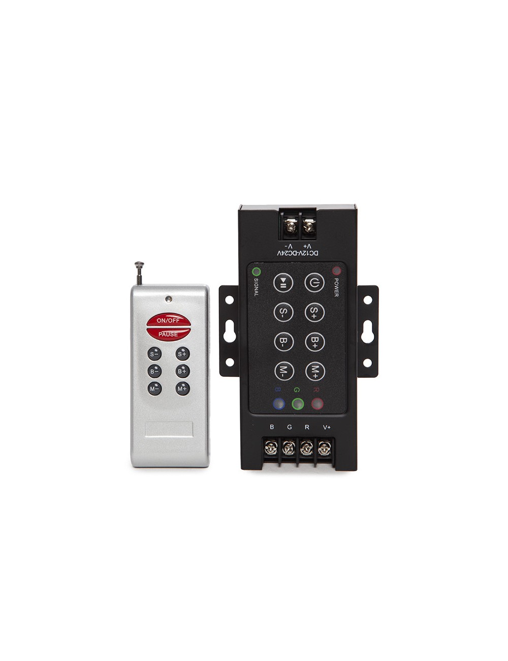 Controlateur RVB Rf 24VDC ► 576W Télécommande