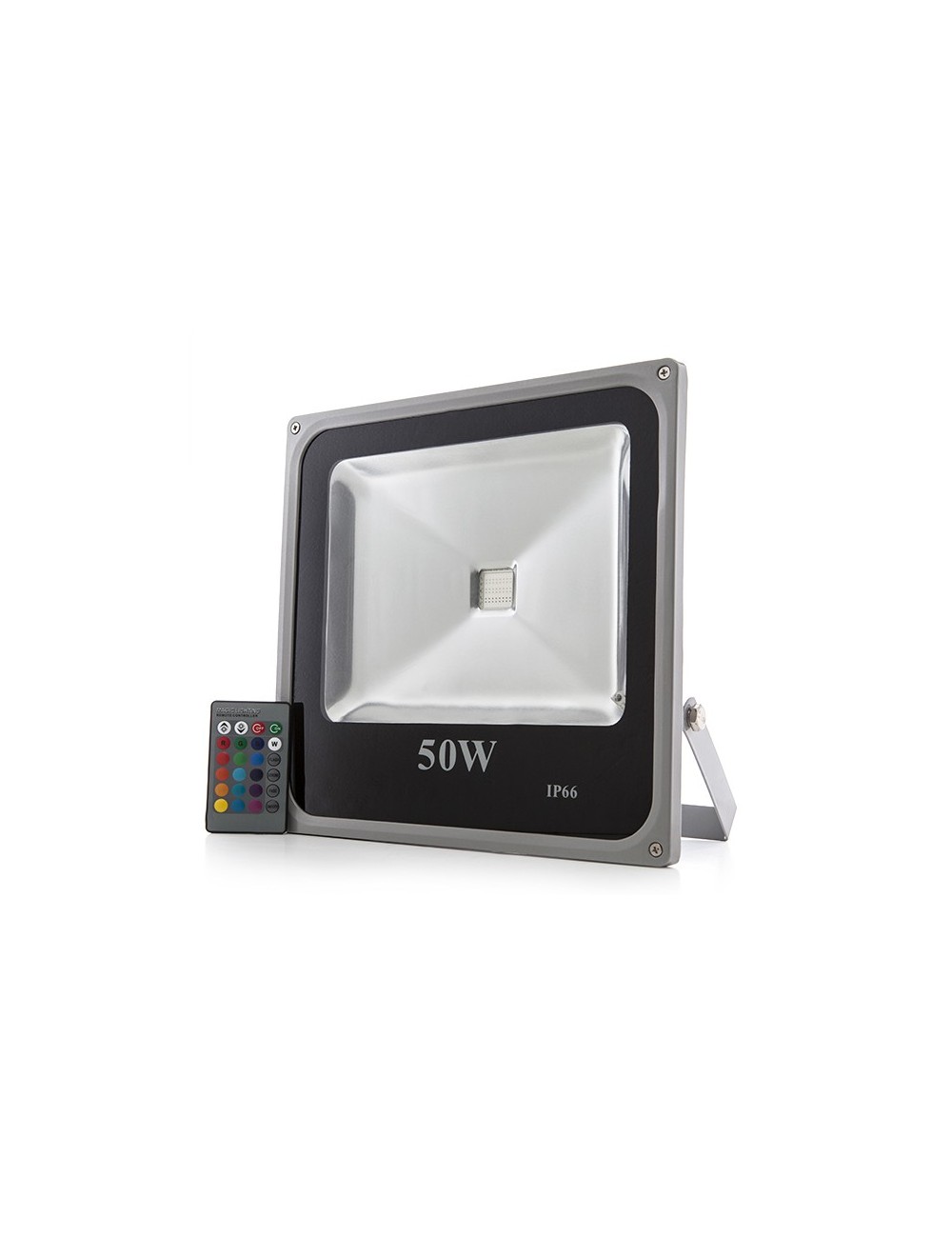 Projecteur LED 50W 4.300Lm IP65 Télécommande RVB 40.000H [HX-FL50-RVB]