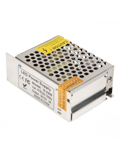 Transformateur LED 12VDC 24W/2A IP25