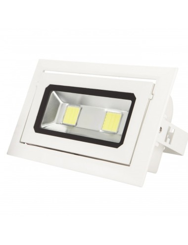 Downlight LED 40W 3.600Lm 6000ºK Tout droitngulaire Inclinable 40.000H [WR-RECTBAS-40W-CW]