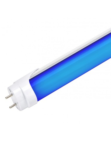 Tube LED T8 18W 1.500Lm 120Cm Diffuseur laiteux - Bleu 40.000H [NE-T8-1200-18W-B-O]