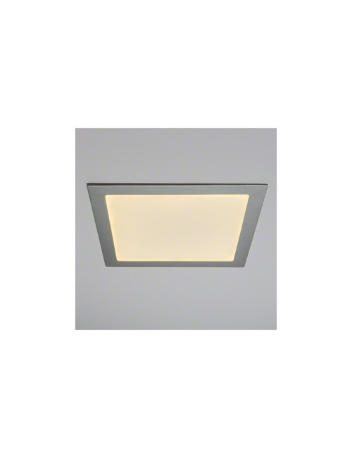 Slimline Downlight 25W 2.180Lm 6000ºK Carré Argent 40.000H [HO-RDP-25W-MP-CW]