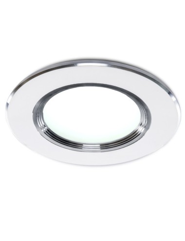 Downlight LED 3W  240Lm 4200ºK Cadre Argenté 40.000H [PCE-DL3W-P-W]