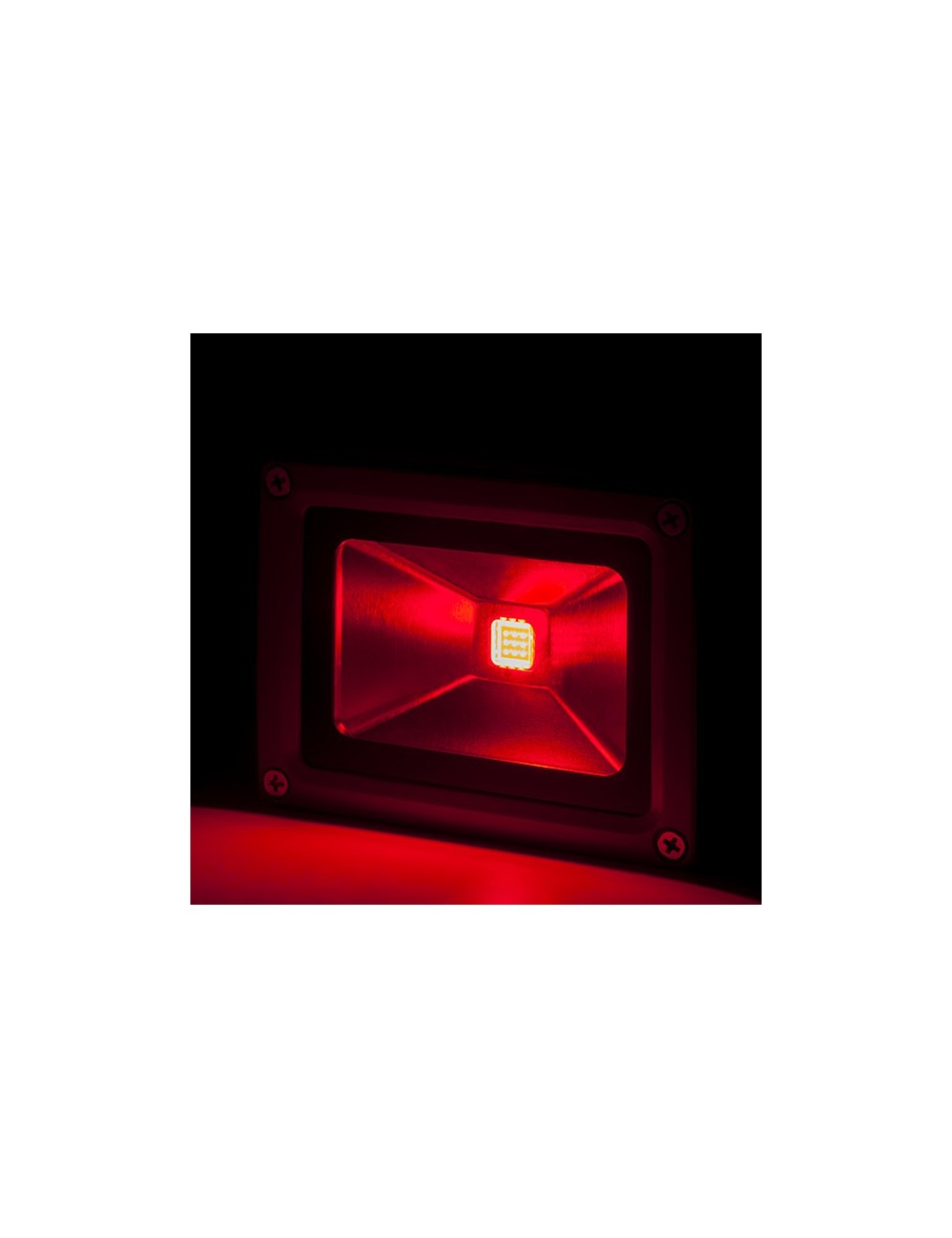 Projecteur LED 10W 850Lm IP65 Brico Rouge 40.000H [BQFS11510-R]