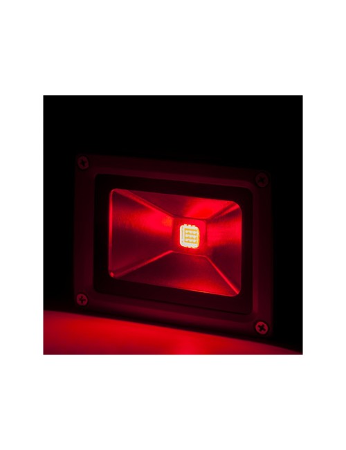 Projecteur LED 10W 850Lm IP65 Brico Rouge 40.000H [BQFS11510-R]