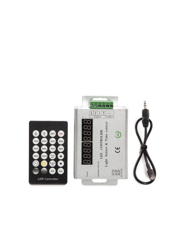 Controlateur Bande de LED Capteur Crépusculaire / Minuterie 12-24VDC ► 144/288W