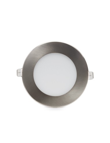 Slimline Downlight 6W 480Lm 6000ºK Rond Nickel Satiné 50.000H [GL-CL-R6N-CW]