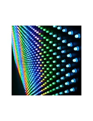 Pixel LED 0.3W 6Lm 12Mm 5V Epistar RVB (Chaîne 50 Pièces) 50.000H [DE-PIX-12-RVB]