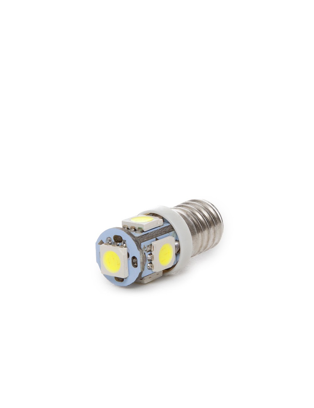 Ampoule LED E10 1W 90Lm 6000ºK 12VDC LEDs 40.000H [CA-E10-5MD5050-CW]
