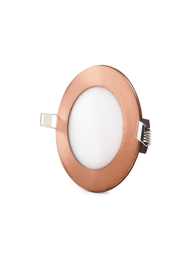 Slimline Downlight 6W 449Lm  3000ºK Rond Bronze 50.000H [GL-CL-R6N-B-WW]