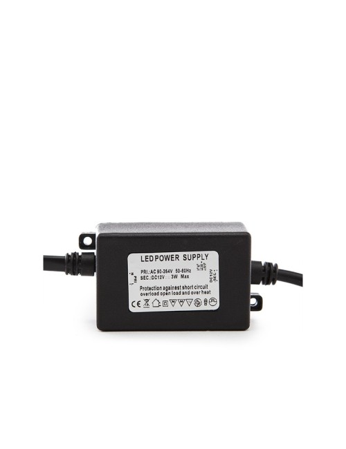 Driver IP67 3W 90-264VAC/12VDC Connecteur Femelle