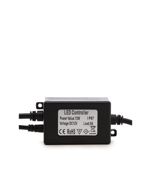 Controlateur RVB IP67 12VDC 4A/Circuit Télécommande Ir