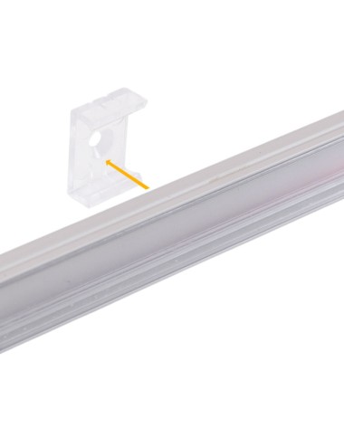 Profil Aluminium Pour Bande LED Diffuseur Transparent LLE-A1707-T x 2M