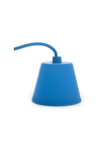 Support de Lampe E27 Câble - Rosette - Couleur Bleu