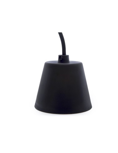 Support de Lampe E27 Câble - Rosette Noir