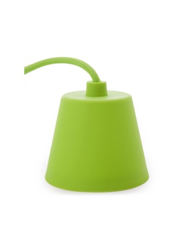 Support de Lampe E27 Câble - Rosette - Couleur Vert