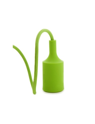 Support de Lampe E27 Câble - Rosette - Couleur Vert