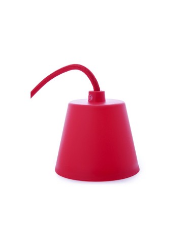 Support de Lampe E27 Câble - Rosette - Couleur Rouge