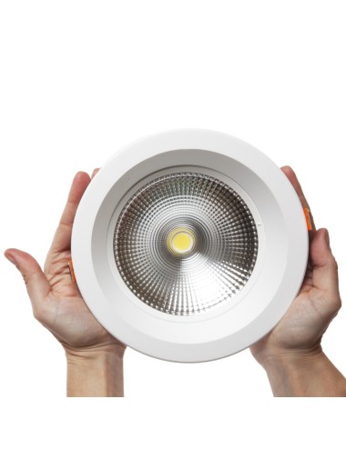 Projecteur Downlight Rond LED 20W 2.000Lm 6000ºK Anti-Éblouissement UGR19 40.000H [HO-DL-AD-COB-20W-CW]