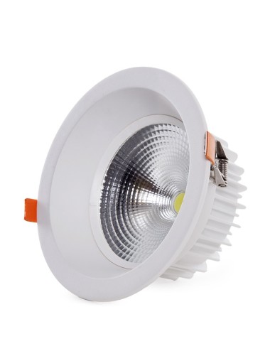 Projecteur Downlight Rond LED 24W 2.400Lm 6000ºK Anti-Éblouissement UGR19 40.000H [HO-DL-AD-COB-24W-CW]