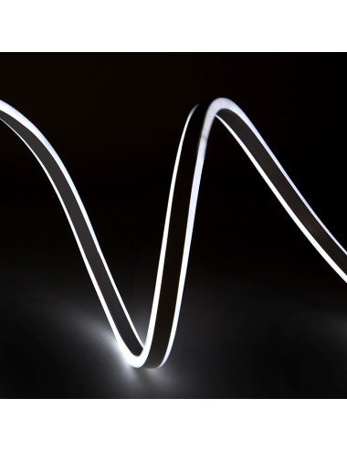 Tuyau LED Neon Flex 12W 1080Lm 4200ºK Émissions Latérales Double 220-230VAC 12W/M x1M 40.000H [WM-SMD2835-NFD-120-W]-Blanc