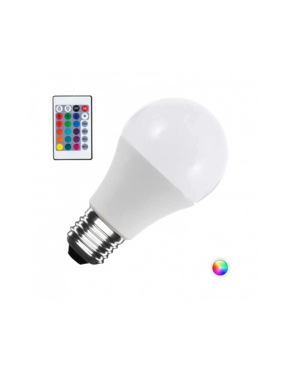 Ampoule LED E27 10W 4200ºK RVB + W Mando 40.000H [CA-E27-10-RVB-W]