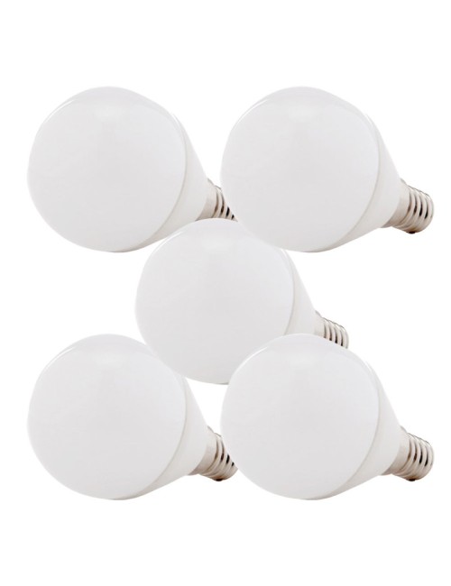 Pack 5 Ampoules LED E14 7W 520Lm 6000ºK 40.000H [HO-C37-E14-7W-RC-CW-PK5-AP]