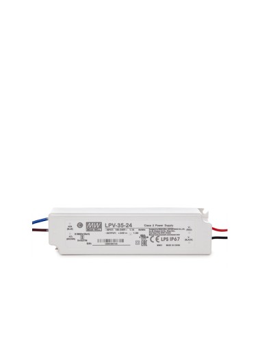 Transformateur LED Meanwell 35W 230VAC/24VDC IP67