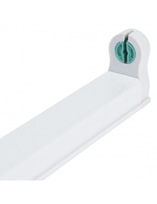 Luminaire Aluminium Eco 1 X Tube LED T8 60Cm Connexion à Une Extrémité