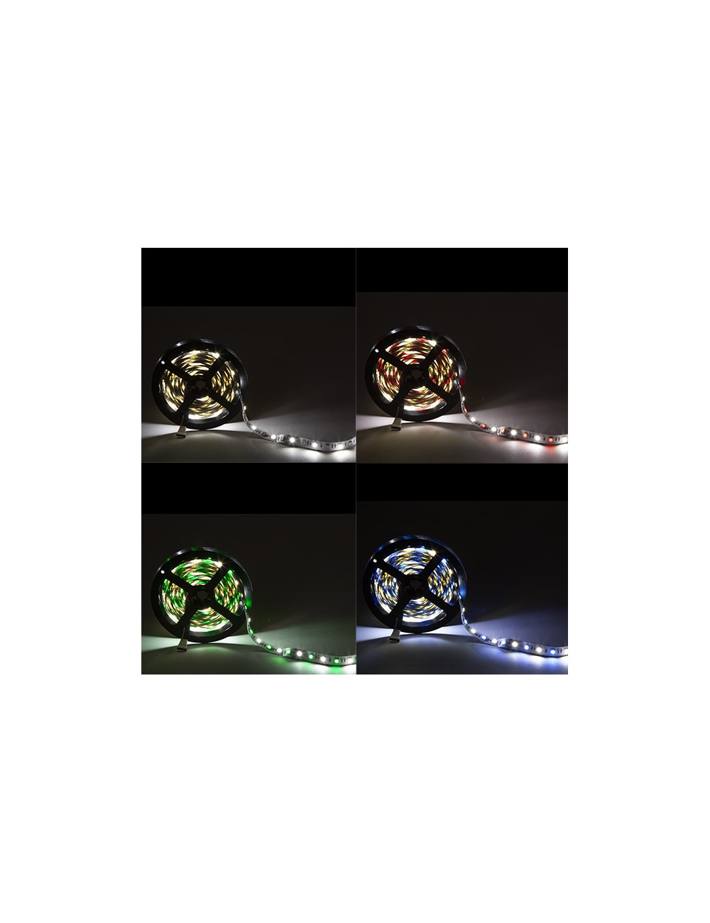 Bande de 300 LEDs 60W 3.780Lm 4200ºK SMD5050 24VDC IP20 RVB+Blancx5M 40.000H [CA-5050-60-24-IP20-RVB-W]-Blanc Neutre