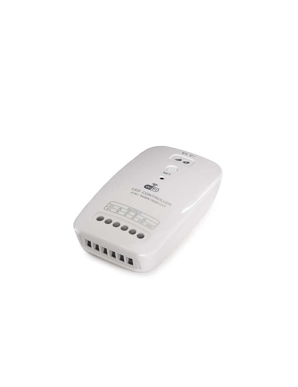 Controlateur Wifi Bande de LED -Deux En Un - RVBW/RVB-Cct - Compatible Alexa