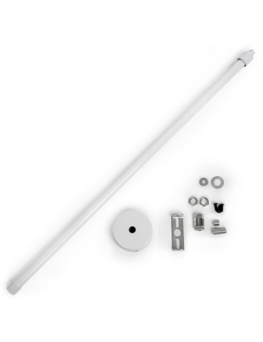 Poteau Extensible de Suspension Rail Spots LED 50 ► 100Cm - Blanc