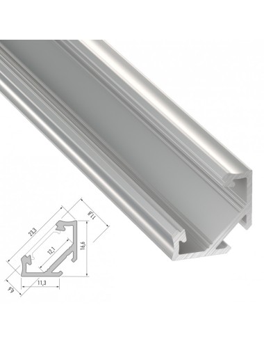 Profil Aluminium Type C 2,02M