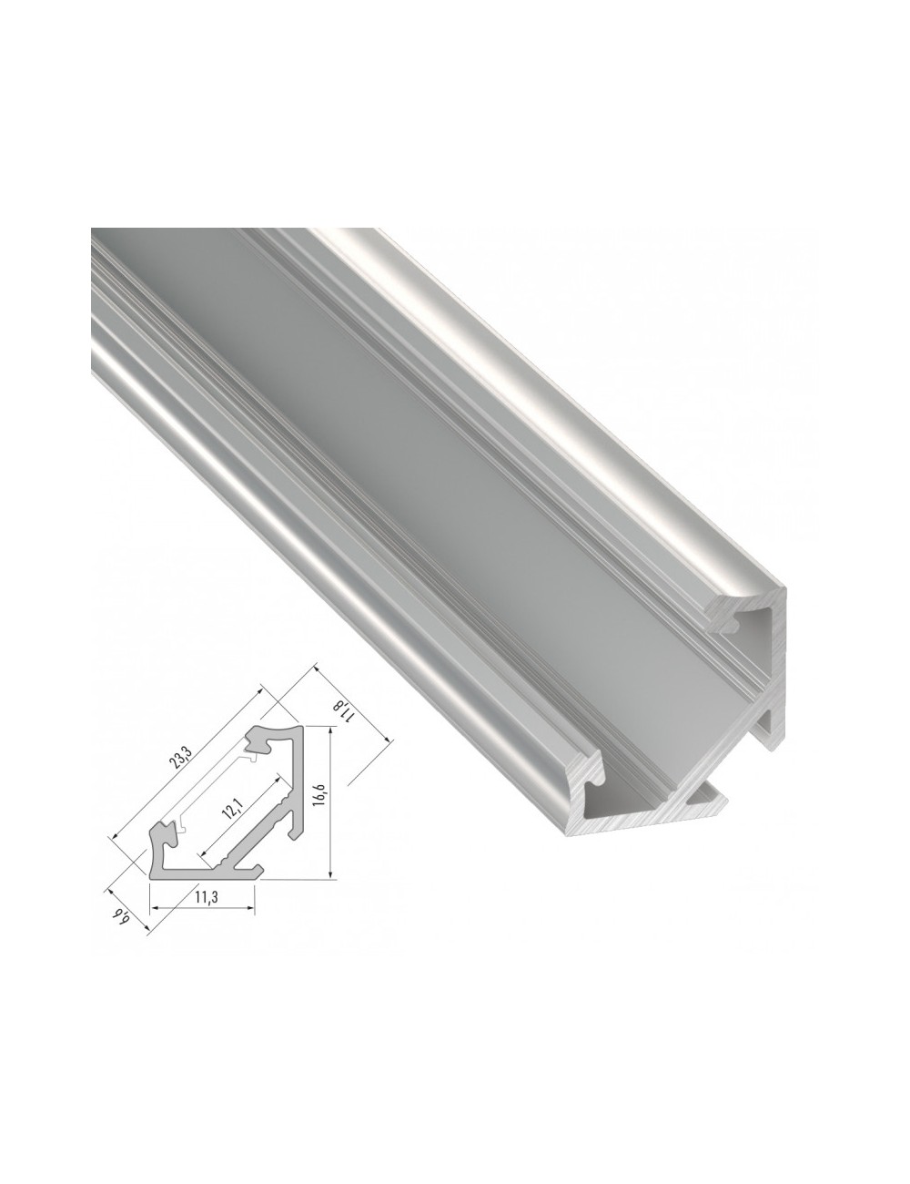 Profil Aluminium Type C 2,02M